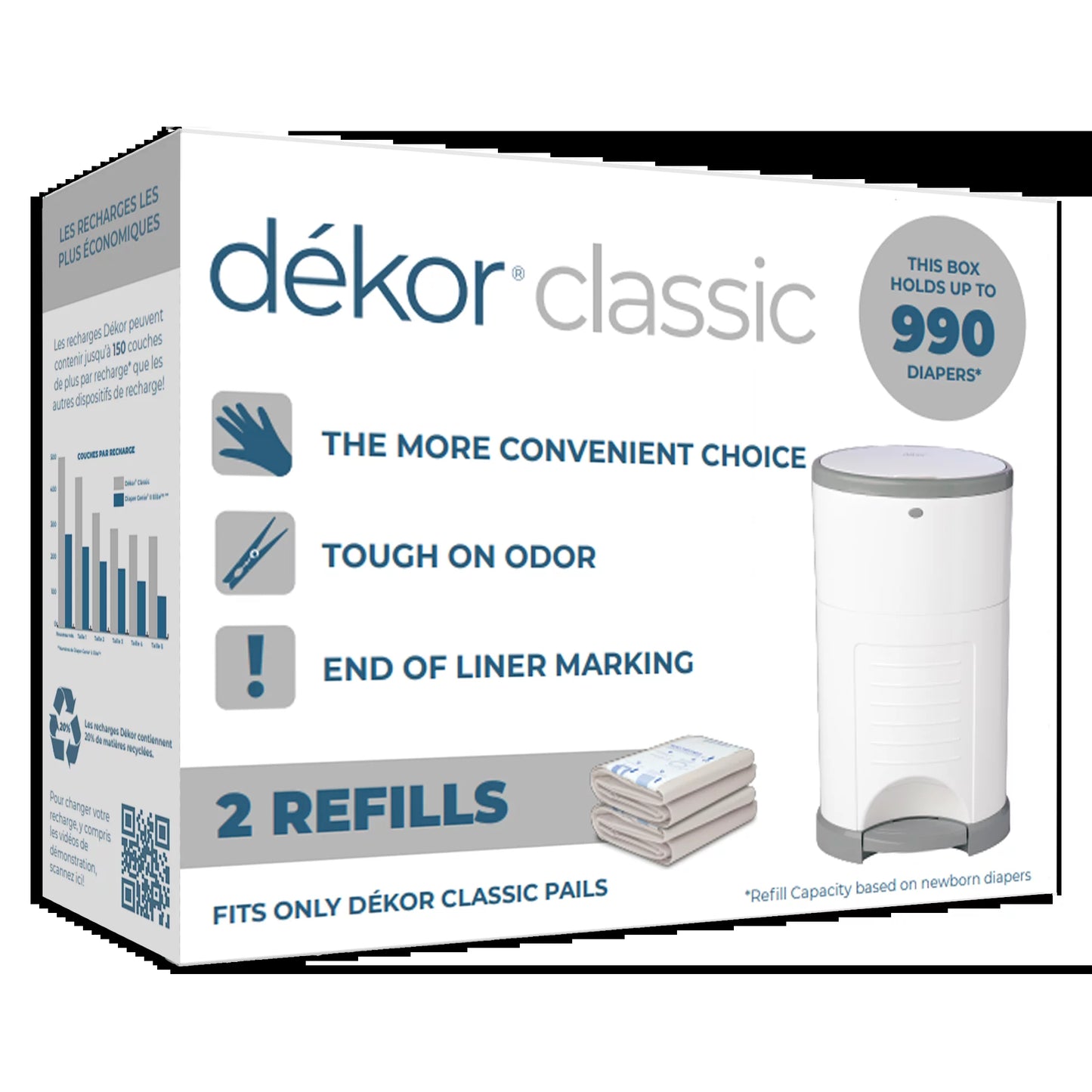 Classic Diaper Pail Refills | 2 Count