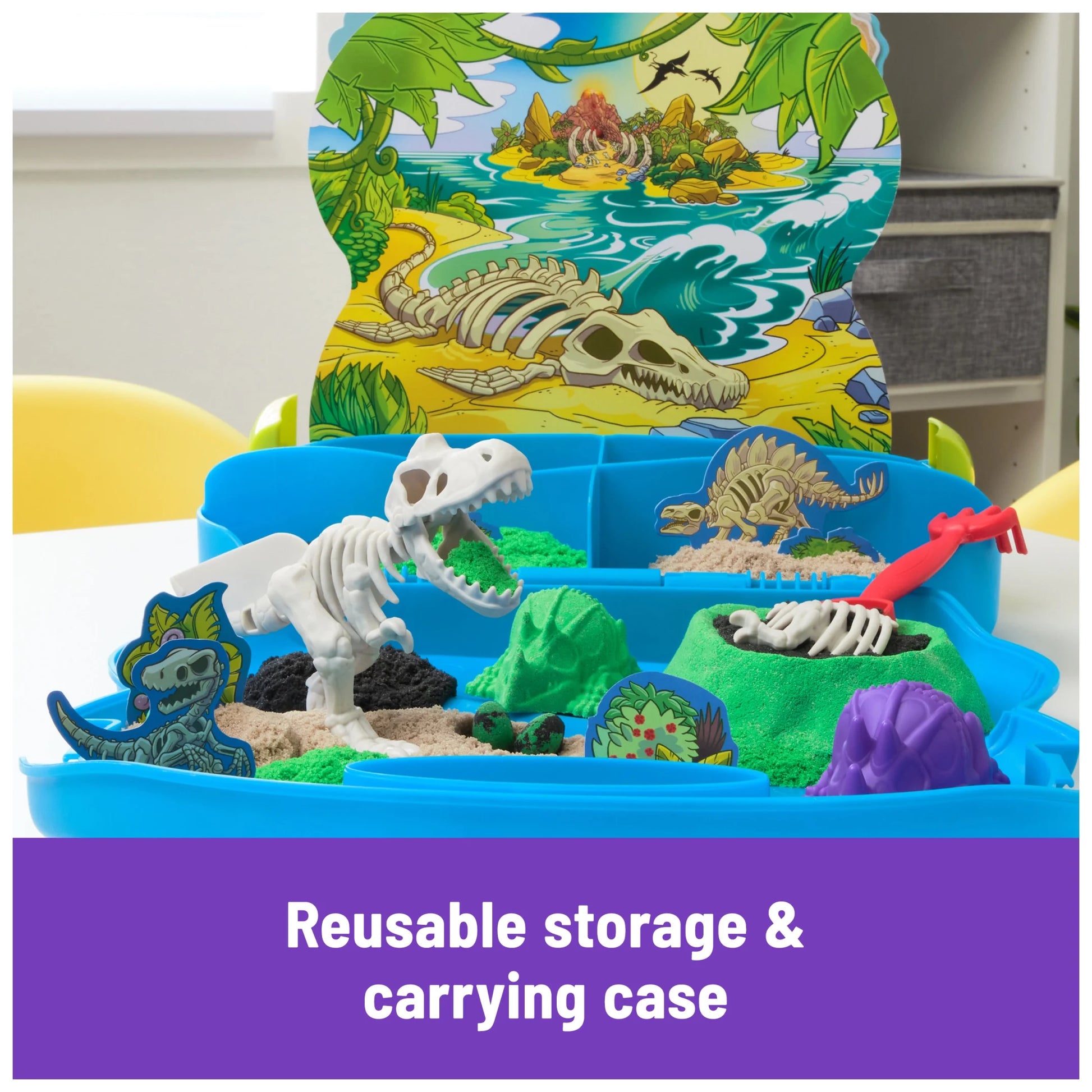 , T-Rex Dig Set with 1.5Lbs Play Sand & Tools