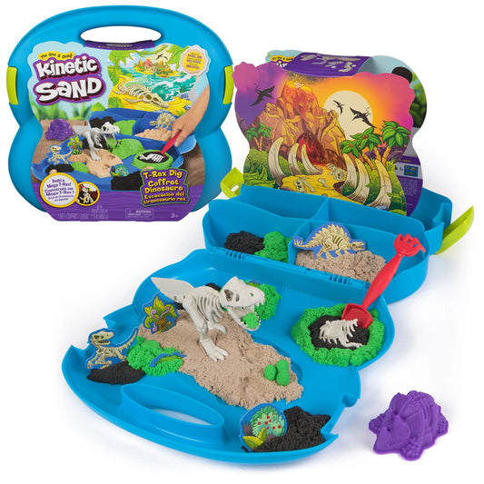 , T-Rex Dig Set with 1.5Lbs Play Sand & Tools