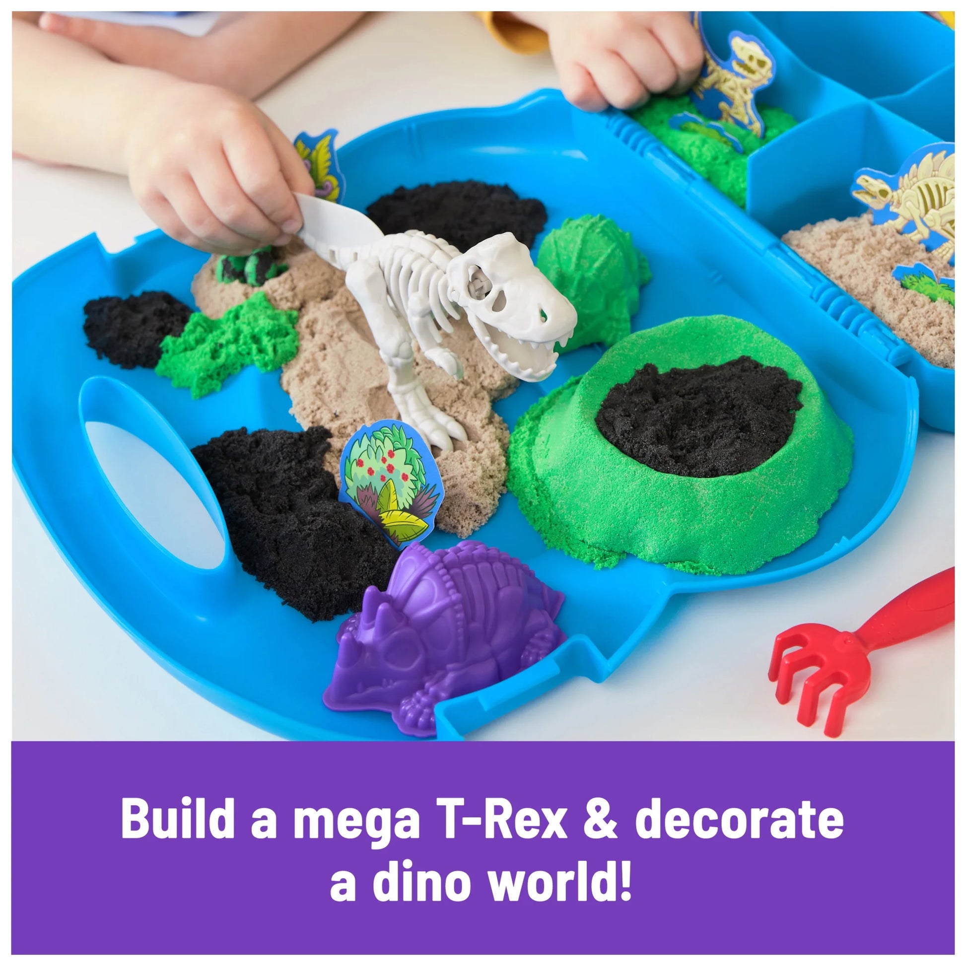 , T-Rex Dig Set with 1.5Lbs Play Sand & Tools
