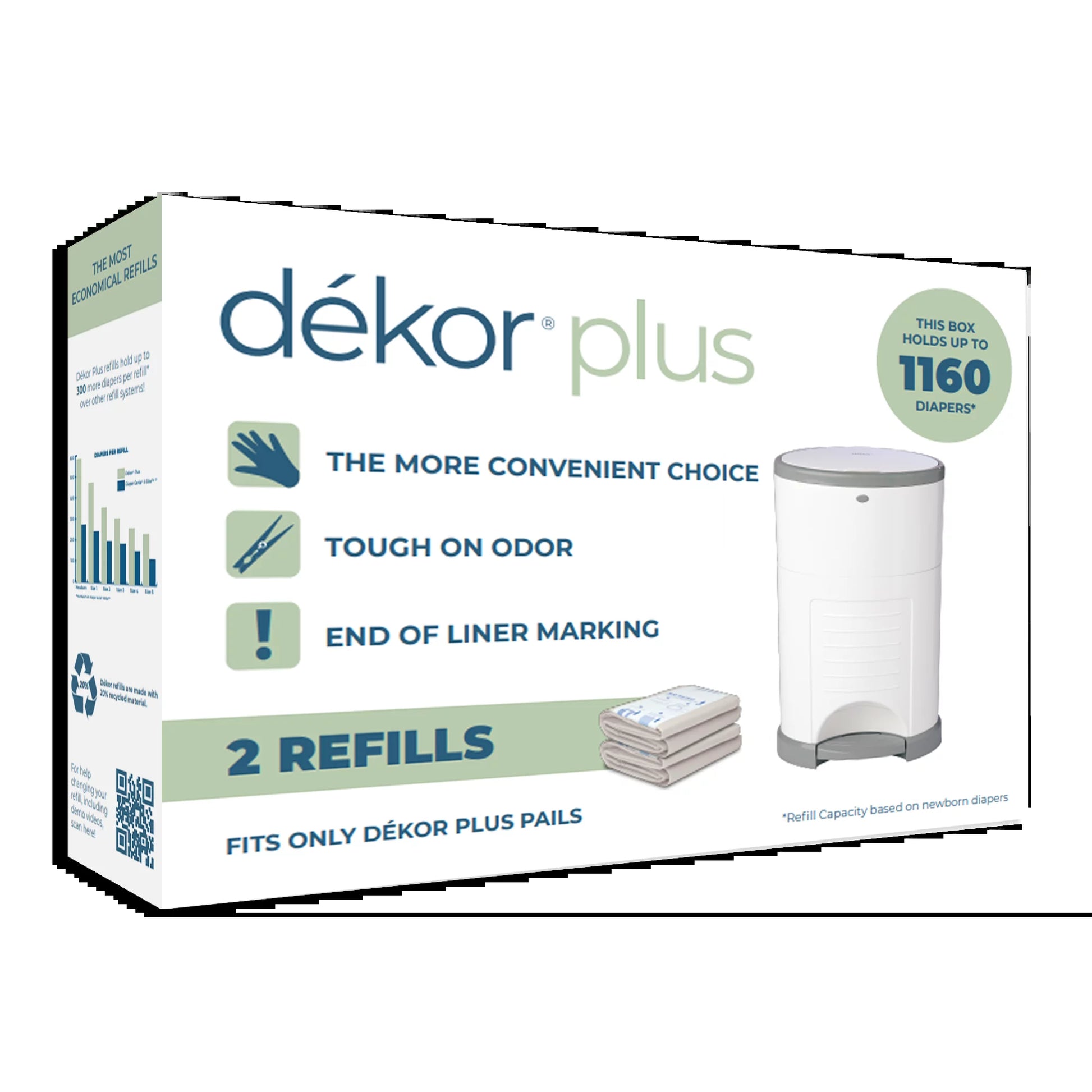 plus Diaper Pail Refills | 2 Count