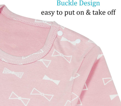 100% Cotton Baby Boys Girls Pajamas Set Long Sleeve Sleepwear