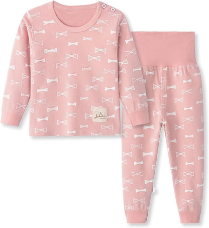 100% Cotton Baby Boys Girls Pajamas Set Long Sleeve Sleepwear