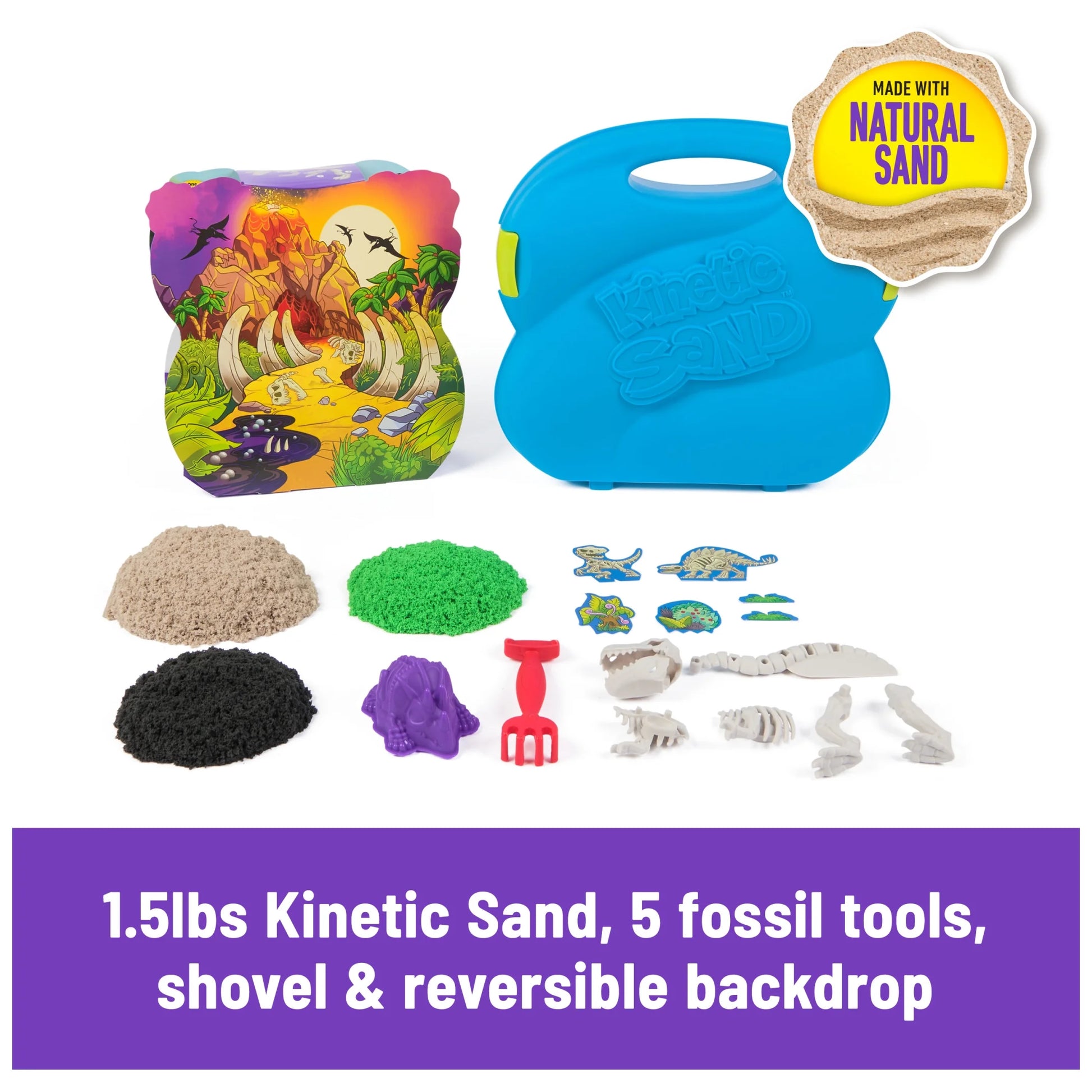 , T-Rex Dig Set with 1.5Lbs Play Sand & Tools