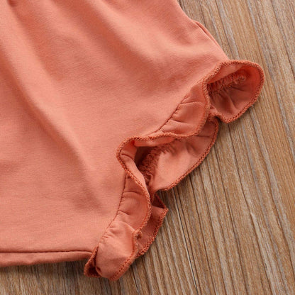 Newborn Baby Girls Clothes Cotton Suit Cute Baby Kid Infant Romper Play Wear Summer Rainbow Outfits