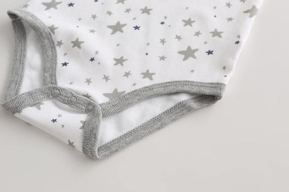 Newborn Baby Bodysuit 5-Pack Short Sleeve Baby Clothes for Boys and Girls