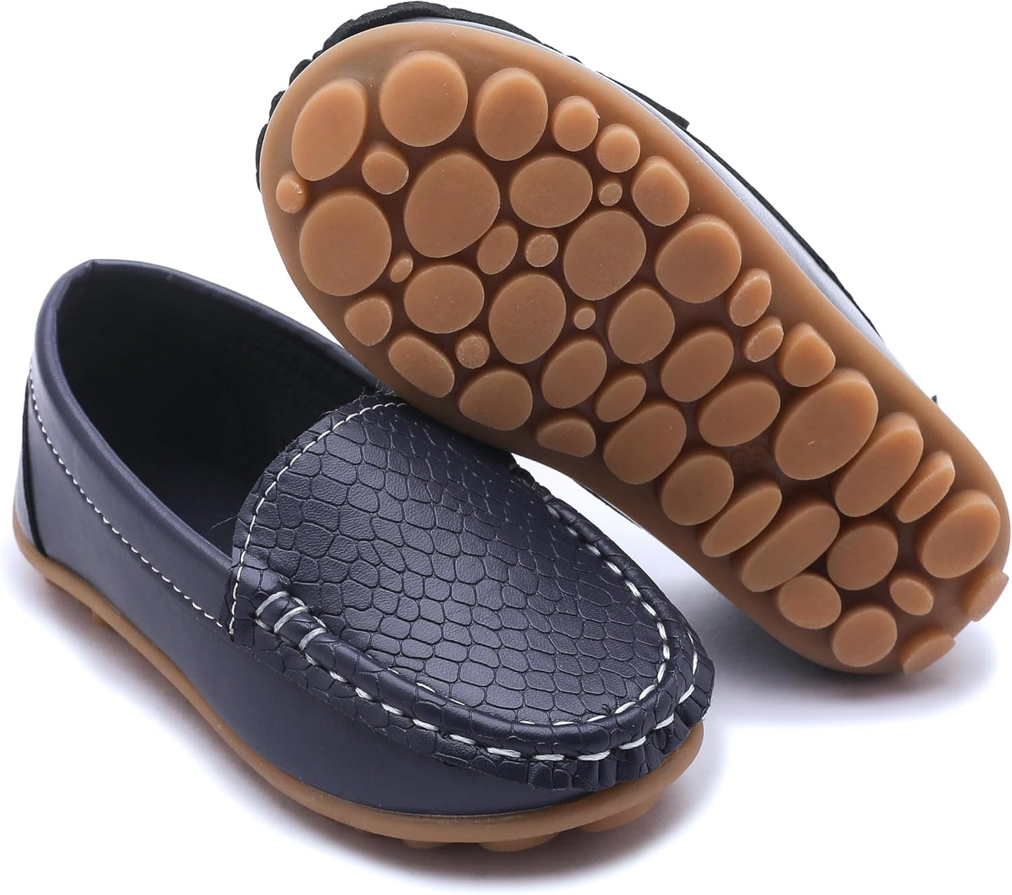 Toddler Little Kid Boys Girls Soft Slip on Loafers Dress Flat Shoes