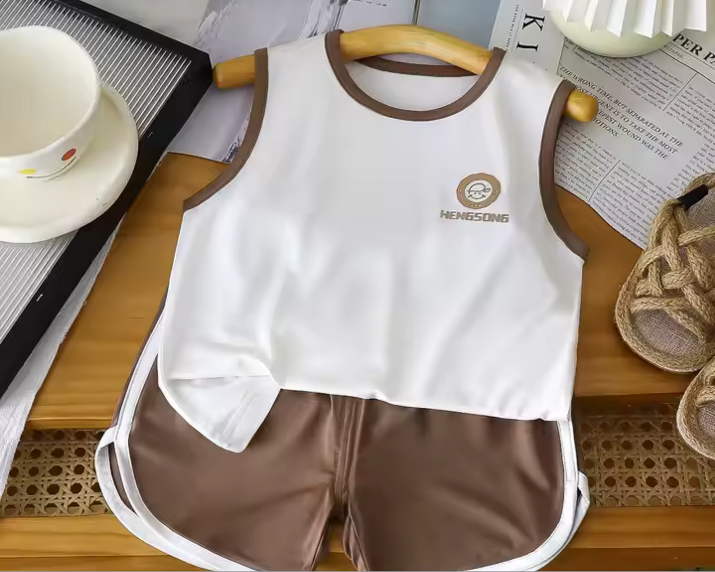Summer Baby Girl Outfit – 2-Piece Short Sleeve T-Shirt & Dress Set | Lightweight & Stylish Kids Clothes