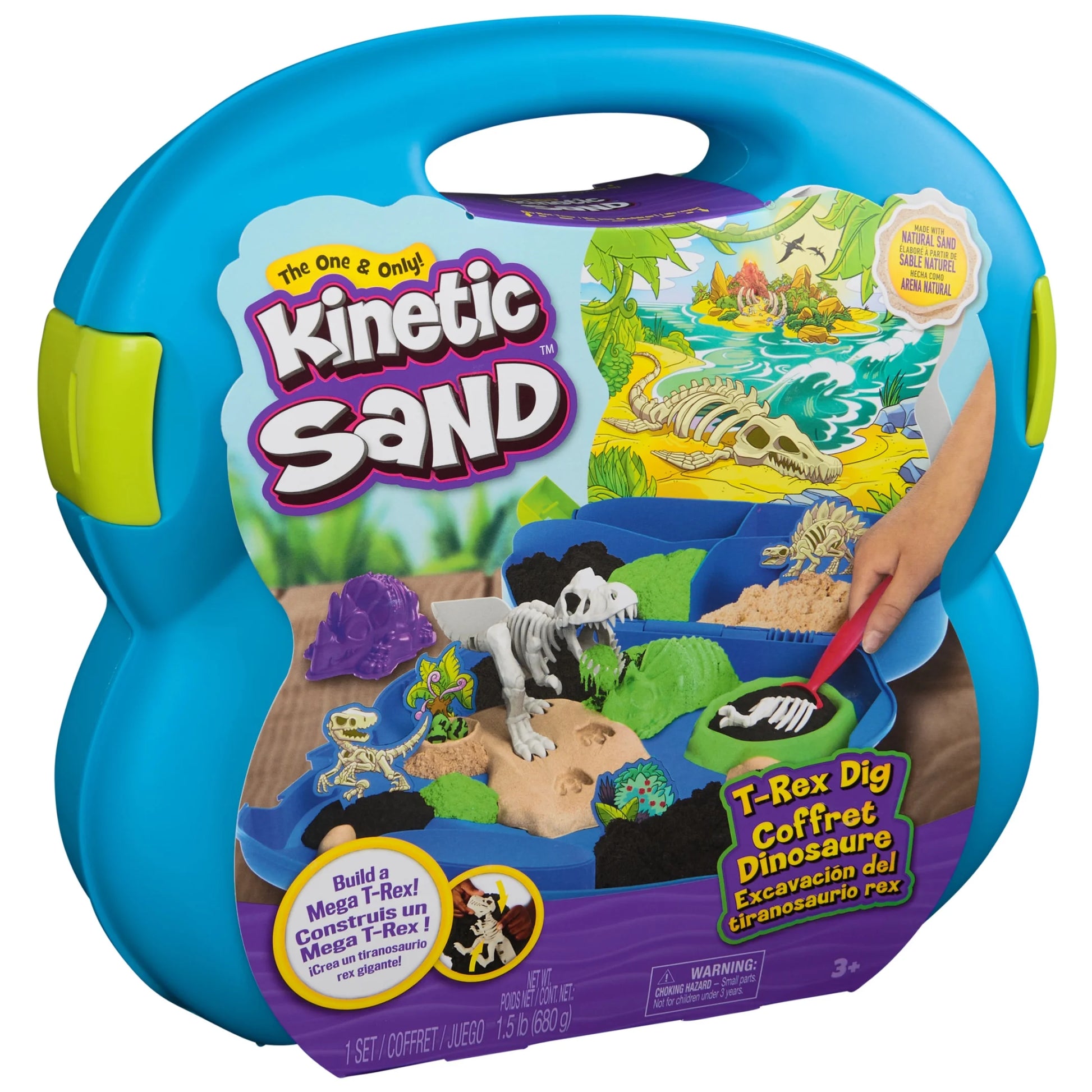 , T-Rex Dig Set with 1.5Lbs Play Sand & Tools