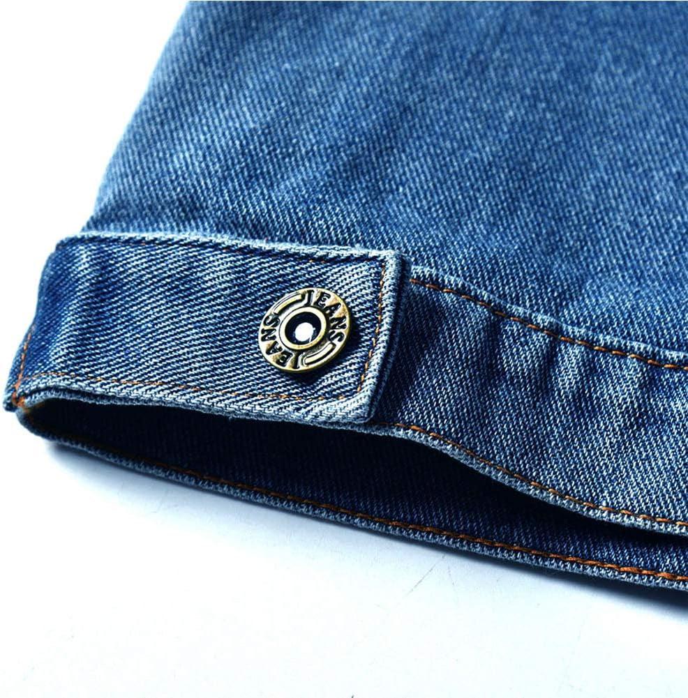 Toddler Kid Baby Boys Girls Denim Jacket Long Sleeve Button down Jeans Coat Cowboy Overcoat Hoodie Casual Outwear