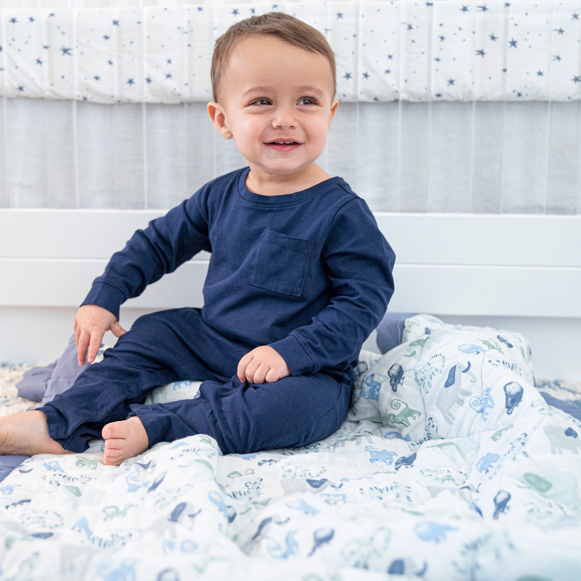 ™ Essentials, Cotton Crib Bedding Set , Time to Dream, Boys, Infants, 3-Piece Set
