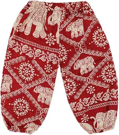 Baby Girls Boho Elephant Tops Harem Pants 2 Piece Outfits